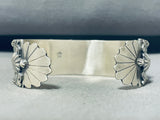 Butterfly Conchos!!! Native American Navajo Sterling Silver Repoussed Bracelet-Nativo Arts