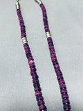 Phosphosiderite!! Rare Vintage Native American Navajo Sterling Silver Necklace-Nativo Arts