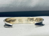 Superior Vintage Native American Hopi Sleeping Beauty Turquoise Sterling Silver Bracelet-Nativo Arts