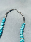 Chunky Nugget Vintage Native American Navajo Sterling Silver Necklace
