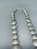 Exquisite Vintage Native American Navajo Sterling Silver Pillow Necklace-Nativo Arts
