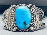 Important Vintage Kewa Tony Aguilar Sr Turquoise Sterling Silver Bracelet-Nativo Arts