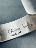 Important Clare Leee Vintage Native American Navajo Sterling Silver Hogan Bracelet-Nativo Arts