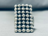 Raindrops Of Handmade Silver Sterling Native American Navajo Ring-Nativo Arts
