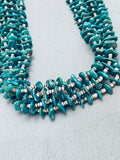 Dropdead Gorgeous Vintage Navajo Royston Turquoise Heishi Necklace-Nativo Arts