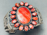 Incredible Vintage Native American Navajo Satellite Shell Sterling Silver Bracelet-Nativo Arts