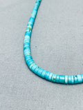 Very Early Graduating Turquoise Vintage Native American Navajo Sterling Silver Encklace-Nativo Arts