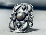 One Of A Kind Vintage Native American Navajo Sterling Silver Ring-Nativo Arts