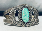 Early Century Vintage Native American Navajo Royston Turquoise Sterling Silver Bracelet-Nativo Arts