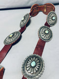 552 Grams Vintage Native American Navajo Royston Turquoise Sterling Silver Concho Belt-Nativo Arts