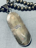 Important Smithsonian Artist Vintage Native American Navajo Sterling Silver Necklace-Nativo Arts