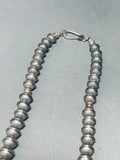 Huge Morenci Turquoise Stone Vintage Native American Navajo Sterling Silver Necklace-Nativo Arts