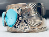 Important Charlie Peshlakai Turquoise Sterling Silver Vintage Bracelet-Nativo Arts