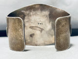 Philip Tso Vintage Native American Navajo Morenci Turquoise Sterling Silver Bracelet-Nativo Arts