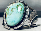 Jimmie Begay!! Vintage Native American Navajo Royston Turquoise Sterling Silver Bracelet Old-Nativo Arts