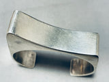Chester Nez Vintage Native American Navajo Sterling Silver 3d Bracelet Cuff-Nativo Arts