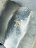 Important Tony Aguilar Sr Vintage Santomdoomingo Sterling Silver Bracelet-Nativo Arts