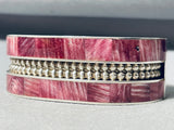 6-1/2 Wrist Best Native American Navajo Spiny Oyster Purple Sterling Silver Bracelet Cuff-Nativo Arts