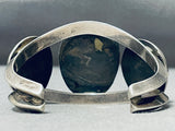 Authentic Vintage Native American Navajo Pilot Mountain Turquoise Sterling Silver Bracelet-Nativo Arts