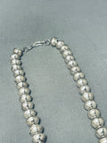 Marvelous Native American Navajo Handcarved Sterling Silver Massive Naja Necklace-Nativo Arts