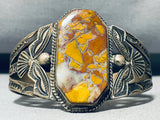 Tree Sap One Of The Coolest Ever Vintage Navajo Red Yellow Agate Sterling Silver Bracelet-Nativo Arts