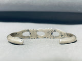 Linda Marble Vintage Native American Navajo Sleeping Beauty Turquoise Sterling Silver Bracelet-Nativo Arts