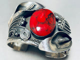 The Best Vintage Red Jasper Sterling Silver Bracelet Cuff-Nativo Arts