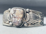 Jennifer Begay Magnificent Vintage Native American Navajo Turquoise Sterling Silver Bracelet-Nativo Arts