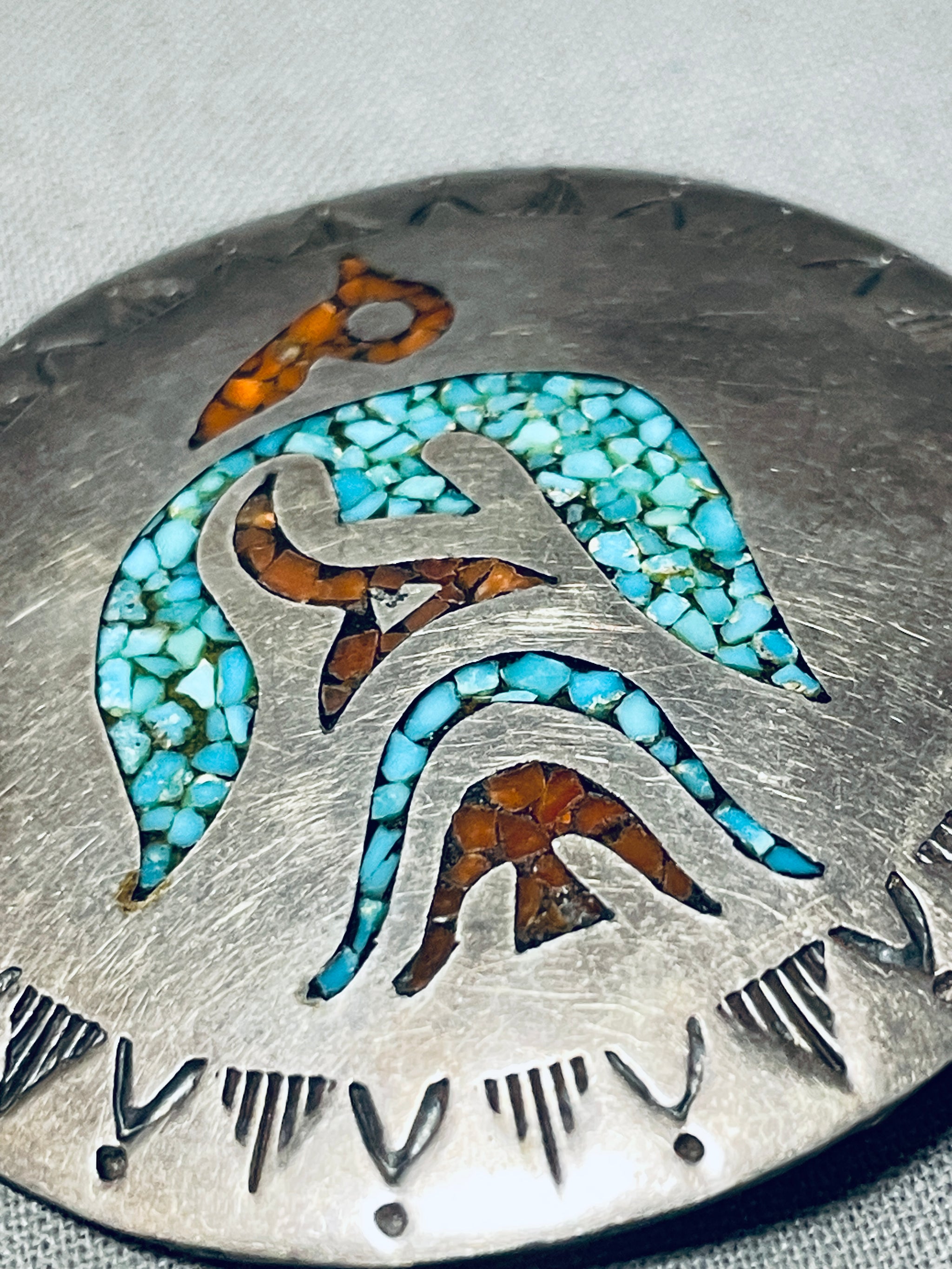 Incredible Vintage Native American Navajo Turquoise Sterling