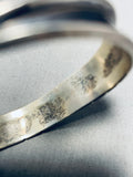 Superior Vintage Native American Hopi Sleeping Beauty Turquoise Sterling Silver Bracelet-Nativo Arts
