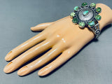 Harry Yazzie Vintage Native American Navajo Damale Turquoise Sterling Silver Bracelet-Nativo Arts