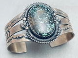 One Of The Best Vintage Native American Navajo Spiderweb Turquoise Sterling Silver Bracelet-Nativo Arts