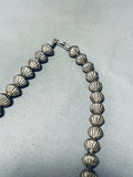 The Biggest Cones Ever!! Vintage Native American Navajo Sterling Silver Necklace-Nativo Arts