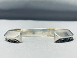 Heavy Hand Tooled Gold And Sterling Silver Vintage Native American Navajo Bracelet-Nativo Arts