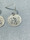 Native American Traditional Vintage Santo Domingo Sterling Silver Kokopelli Earrings-Nativo Arts