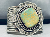 125 Gram Native American Navajo Royston Turquoise Sterling Silver Signed Bracelet-Nativo Arts