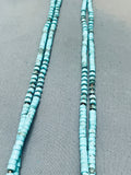 Intricate Vintage Native American Navajo Turquoise Heishi Sterling Silver Necklace-Nativo Arts