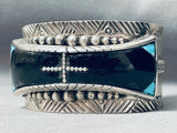 Important Vintage Francisco Gomez Turquoise Onyx Inlay Sterling Silver Bracelet