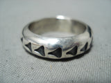 Impressive Navajo Sterling Silver Ring Native American-Nativo Arts
