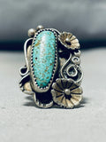 Superb Vintage Native American Navajo Royston Turquoise Sterling Silver Ring-Nativo Arts
