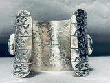 Gigantic Gecko Native American Lizard Sterling Silver Bracelet Cuff-Nativo Arts