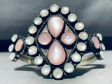 One Of The Best Ever Vintage Native American Navajo Pearl Sterling Silver Bracelet-Nativo Arts