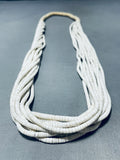 Native American Sensational Vintage Santo Domingo White Shell Necklace-Nativo Arts