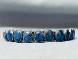 ONE OF THE BEST VINTAGE NAVAJO SODALIGHT STERLING SILVER HEAVY BRACELET