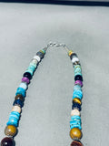 Tommy And Rose Singer Vintage Native American Navajo Turquoise Sterling Silver Necklace-Nativo Arts