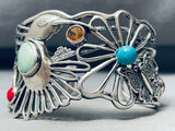 Native American One Of The Best Vintage Southwest Sterling Silver Hummingbird Bracelet-Nativo Arts
