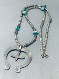 Special Vintage Native American Navajo Turquoise Sterling Silver Necklace With Naja-Nativo Arts