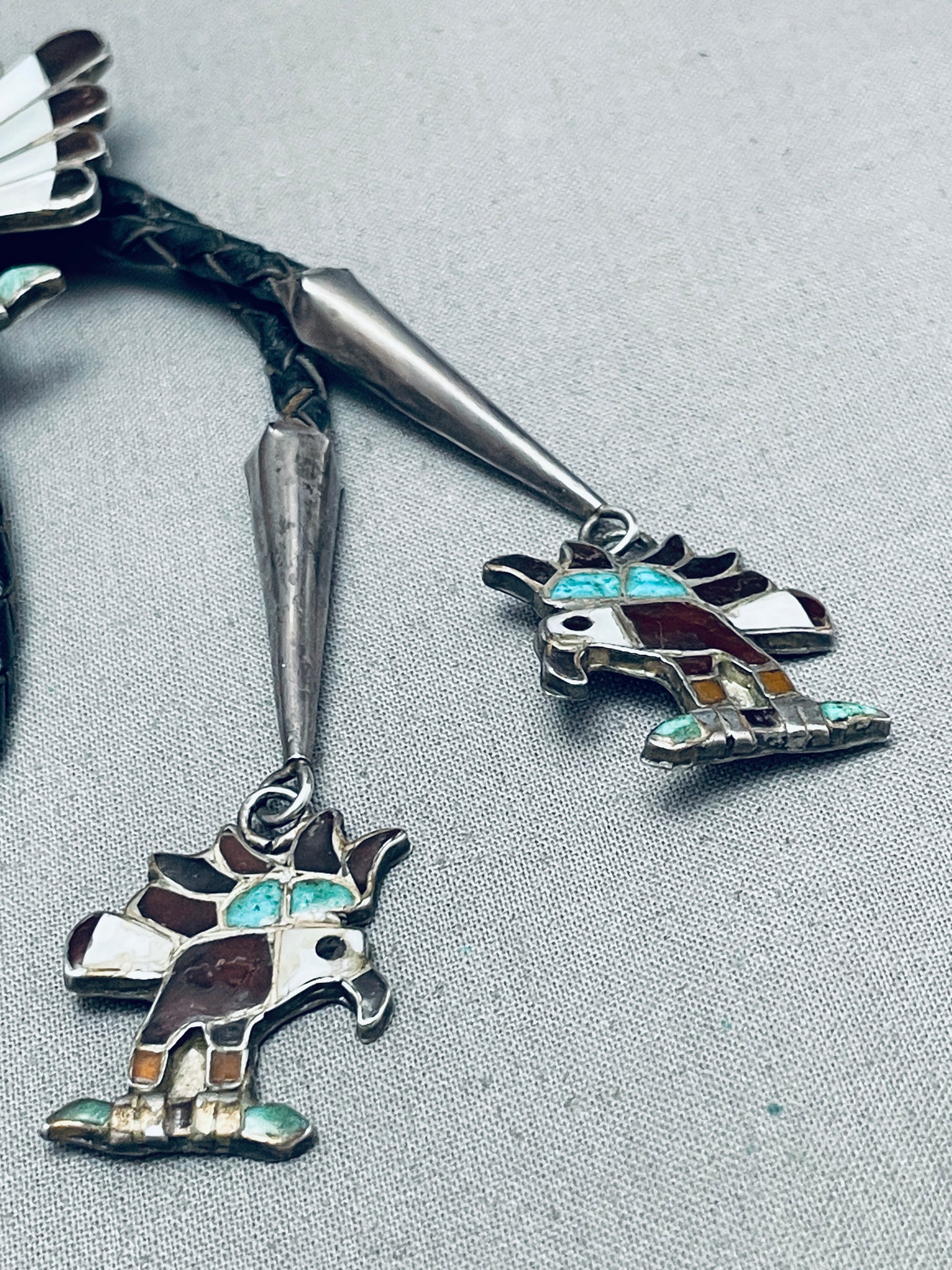 Turquoise Inlay Eagle Rare Mid Century Vintage Native American Zuni Turquoise Eagle Inlay St ...