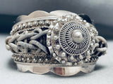One Of The Most Unique Silver Work Vintage Southwest Bracelet-Nativo Arts