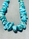 179 Grams Heavy Vintage Native American Navajo Turquoise Nugget Heishi Necklace-Nativo Arts